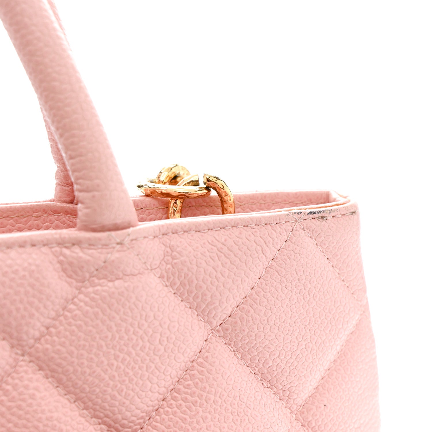 Chanel Caviar Quilted Medallion Tote Light Pink 11 of 13