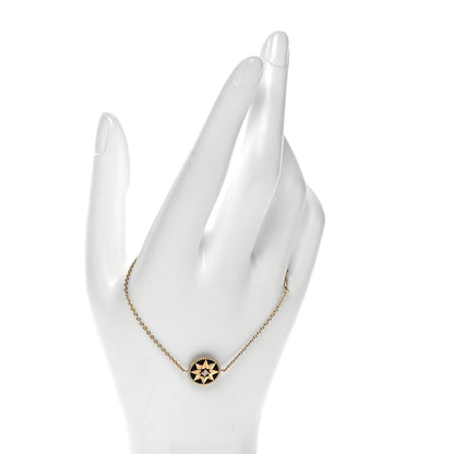 Christian Dior 18K Rose Gold Diamond Black Onyx Rose Des Vents Bracelet 2 of 4
