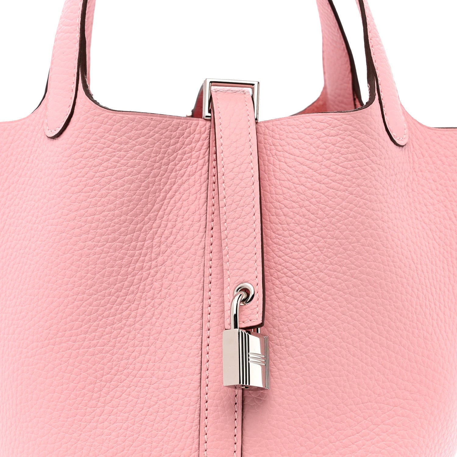 Hermes Taurillon Clemence Picotin Lock 18 PM Rose Sakura 8 of 11