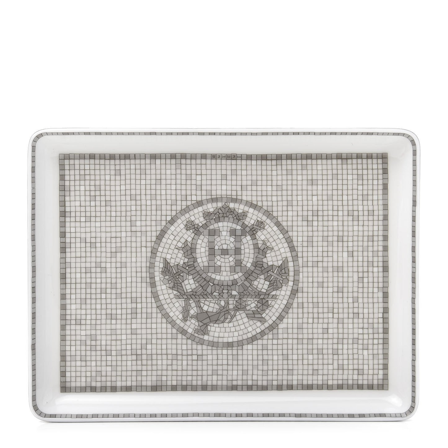 Porcelain Mosaique Au 24 Sushi Plate Platine