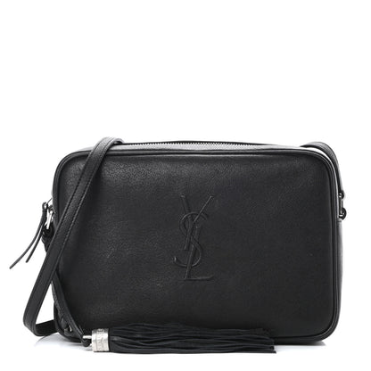 Saint Laurent Lambskin Monogram Small Lou Camera Bag Black 1 of 13
