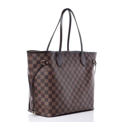 Louis Vuitton Damier Ebene Neo Neverfull MM Rose Ballerine 4 of 11