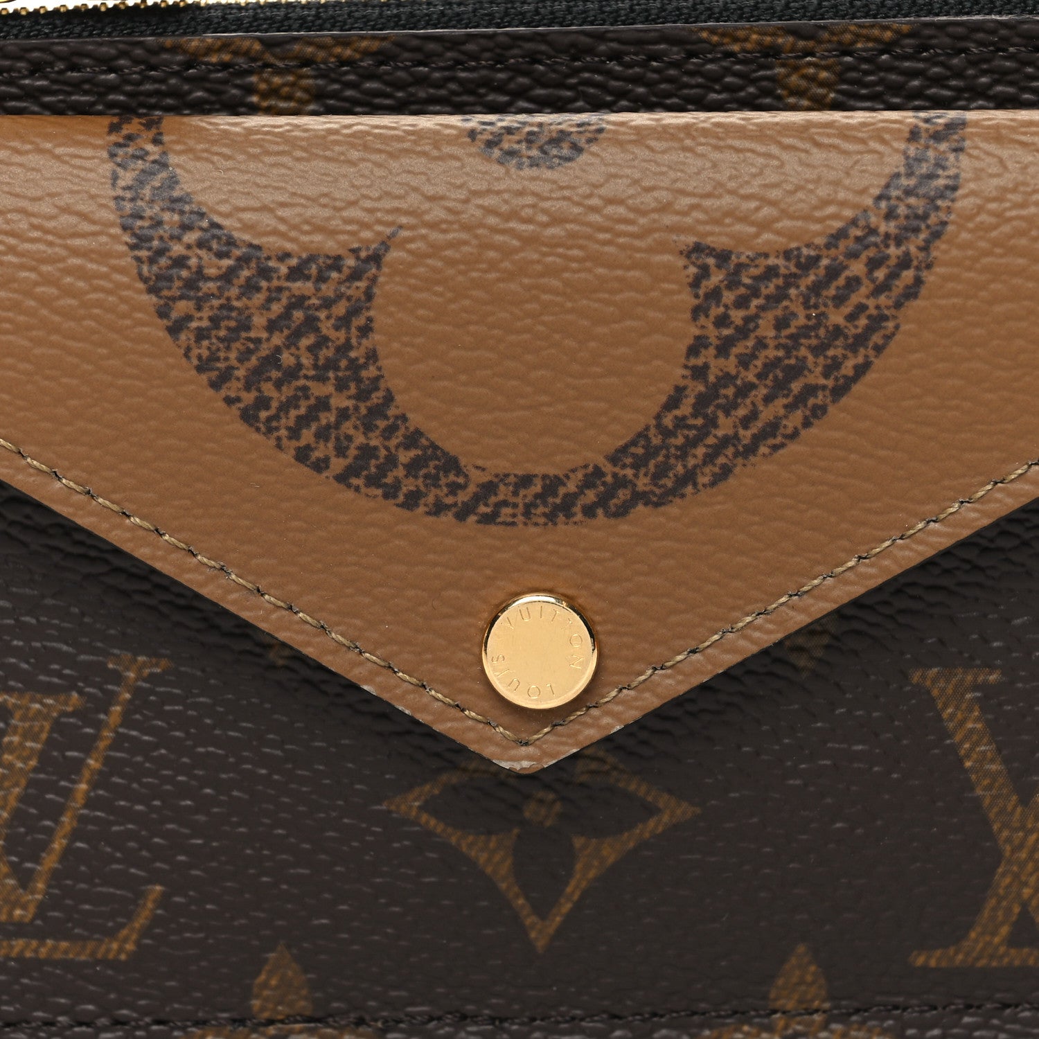 Louis Vuitton Reverse Monogram Recto Verso Card Holder Brown 7 of 8