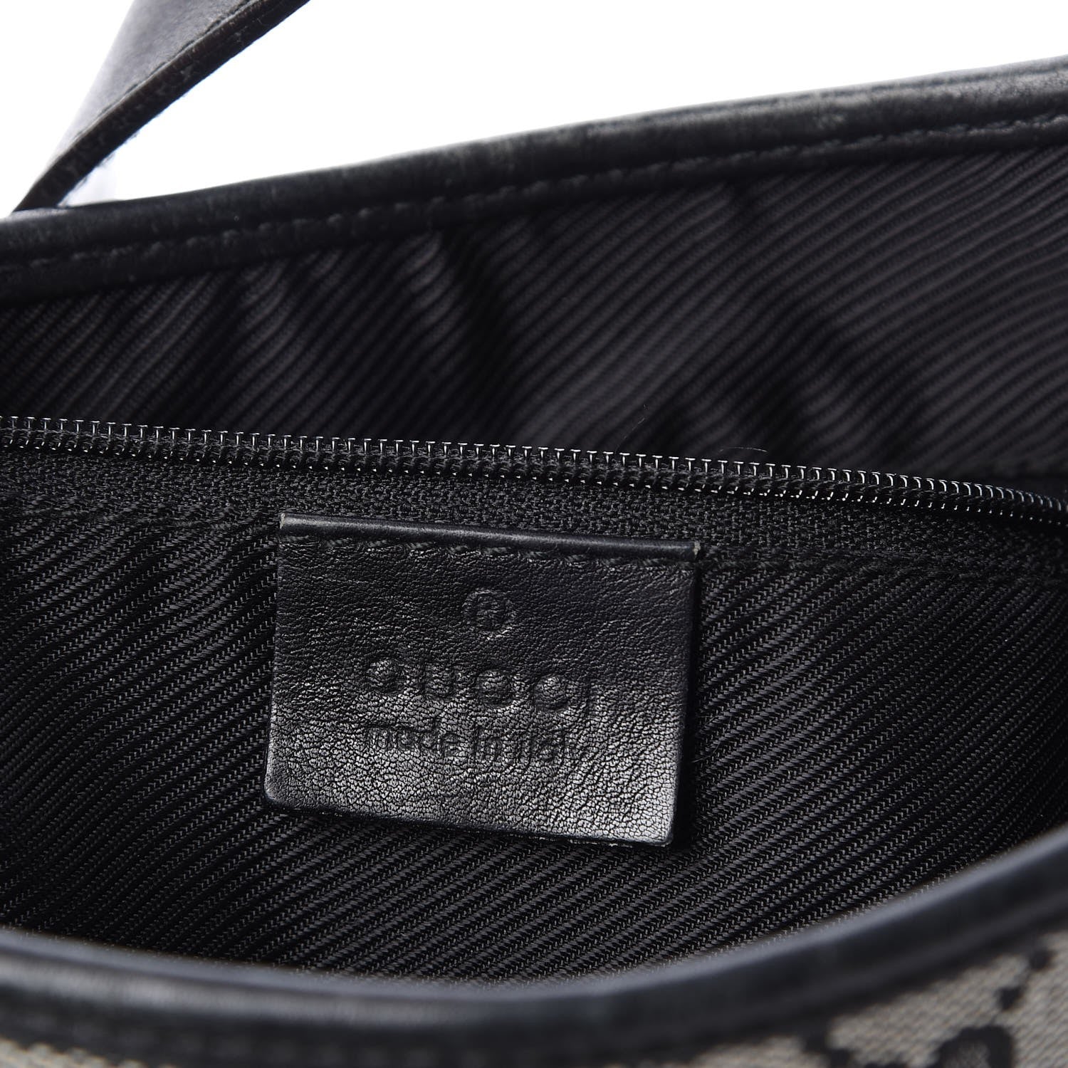 Gucci Denim Monogram Small Jackie O Hobo Black 6 of 15