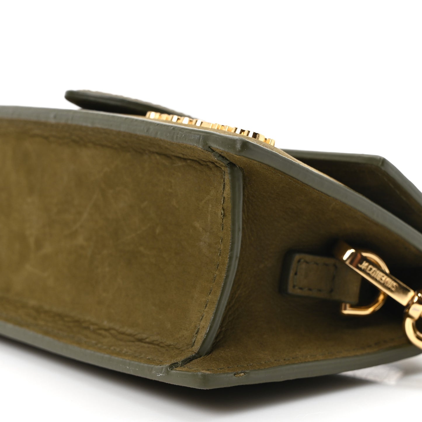 Suede Calfskin Le Bambino Dark Khaki