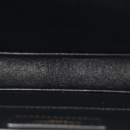 Saint Laurent Box Calfskin Monogram Medium Solferino Satchel Black 5 of 10