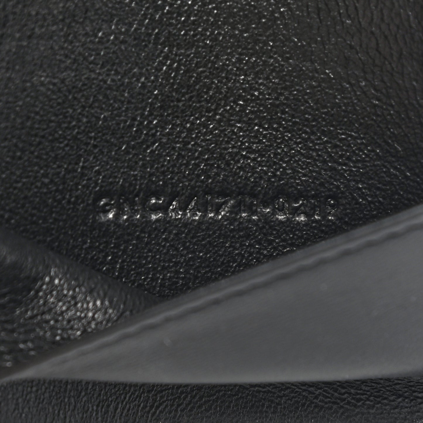 Crocodile Embossed Passport Holder Black