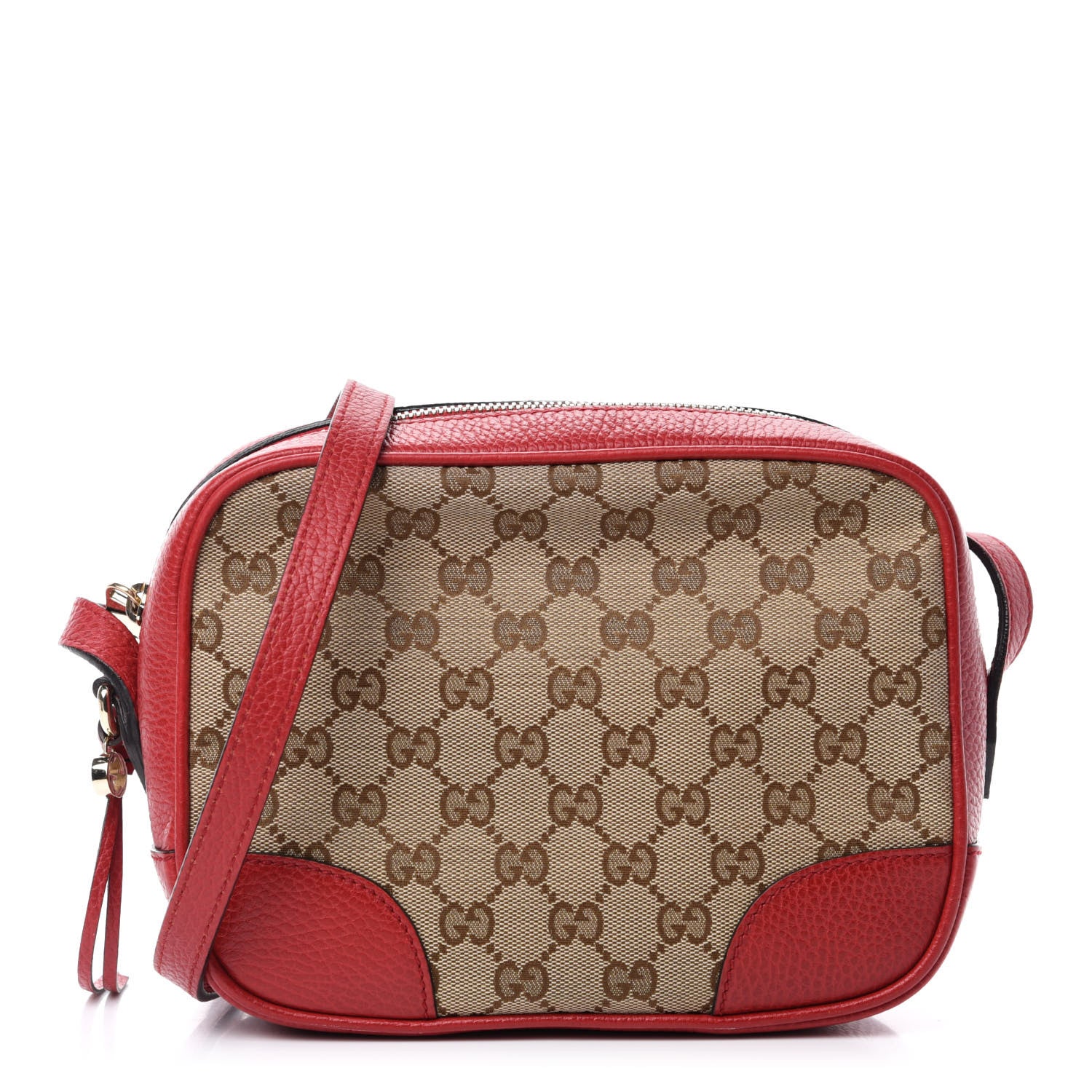 Gucci Monogram Mini Bree Messenger Bag Red 1 of 13