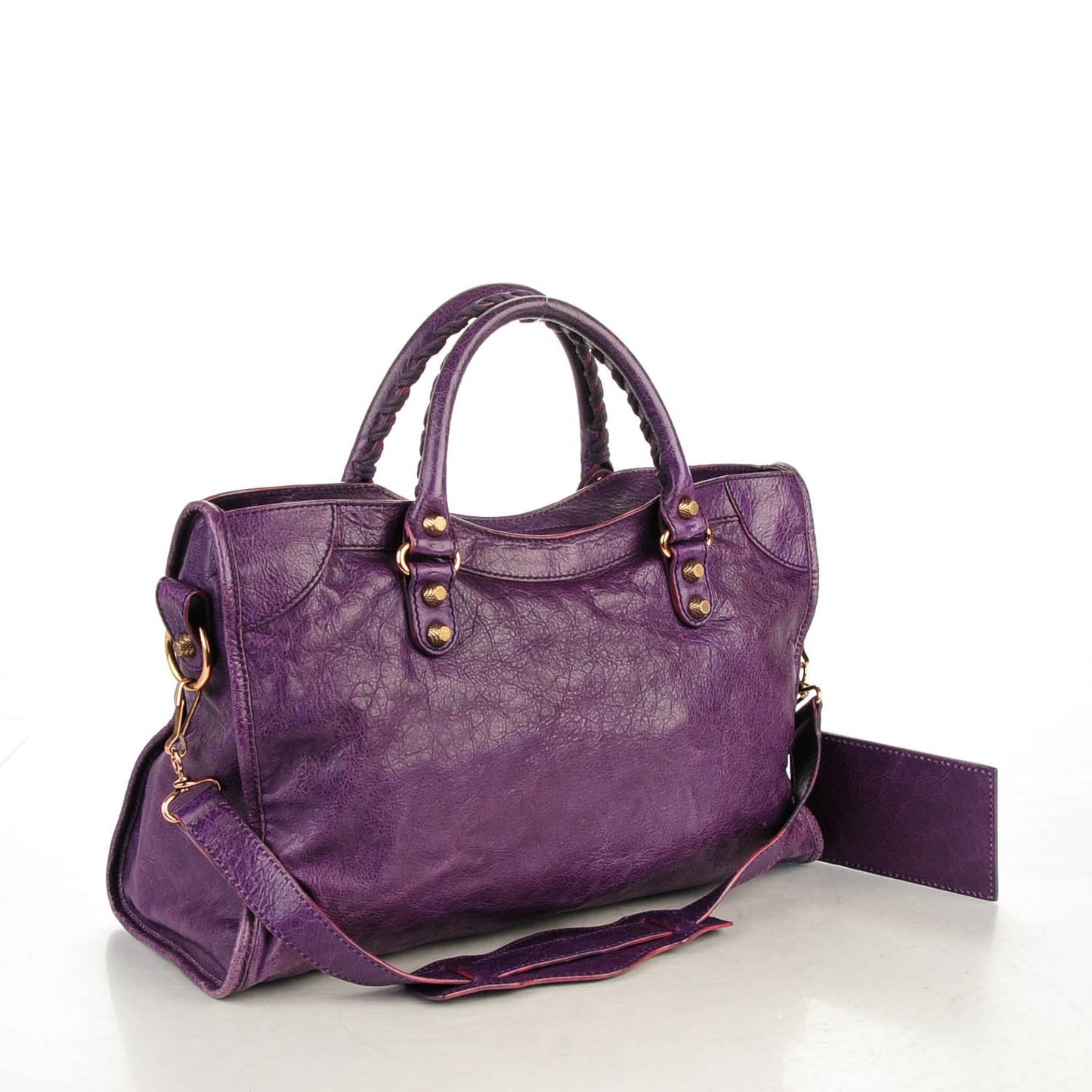 Agneau Giant 12 Rose Gold Hardware City Dark Violet