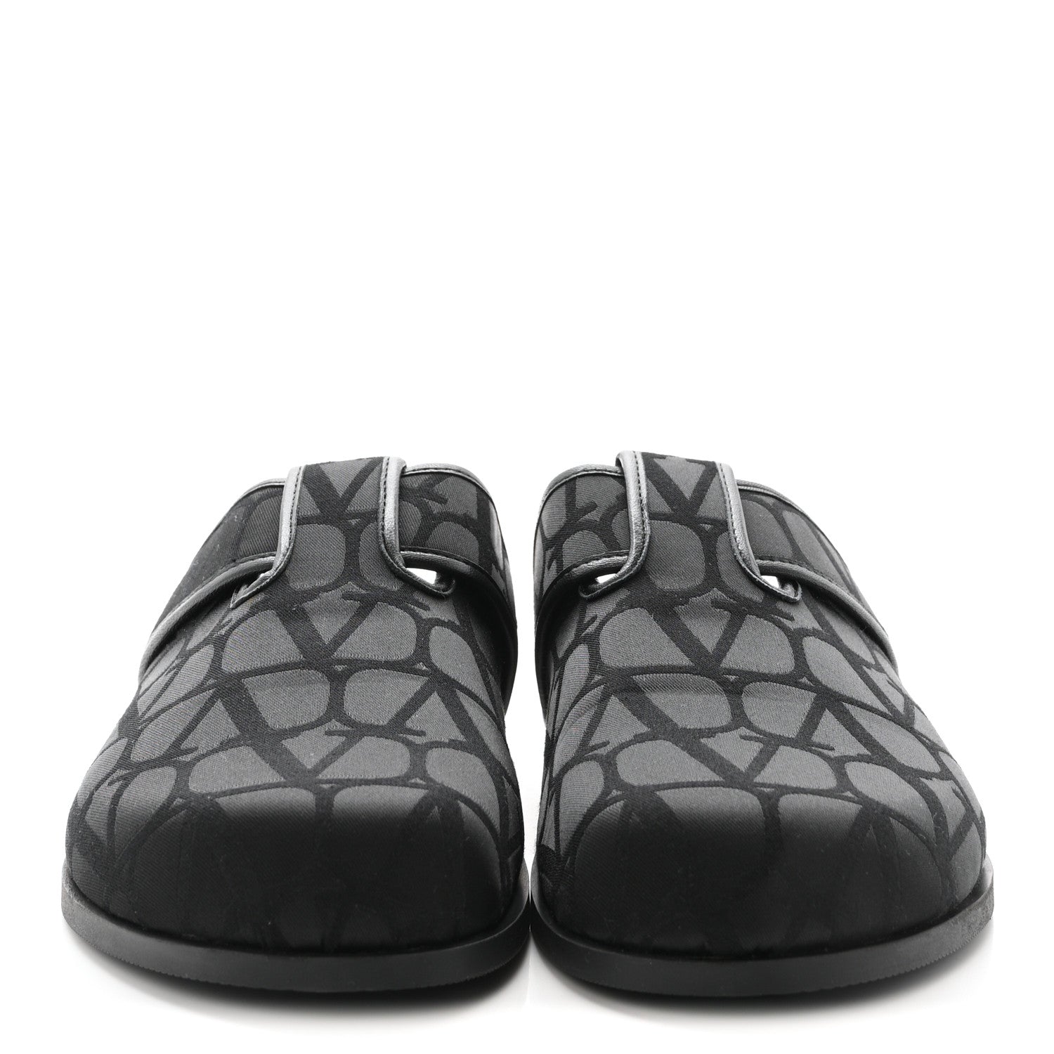 Valentino Garavani Jacquard Iconographe Vlogo Mules 41 Black