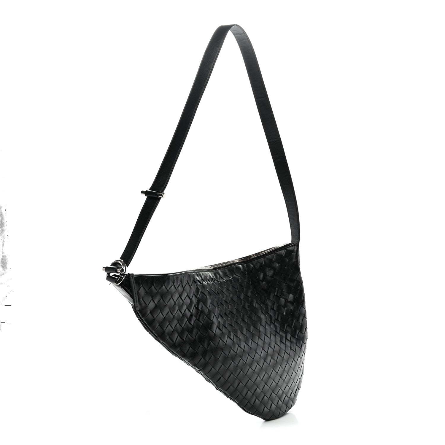 Bottega Veneta Calfskin Intrecciato Virgule Black 3 of 13