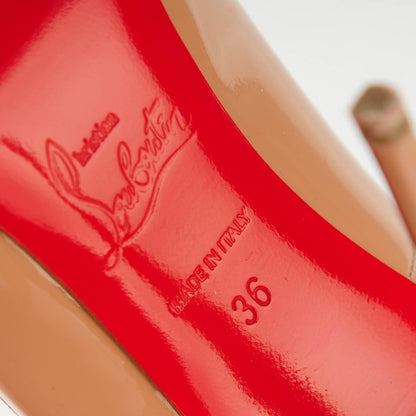 Christian Louboutin Patent So Kate 120 Pumps 36 Nude 7 of 8