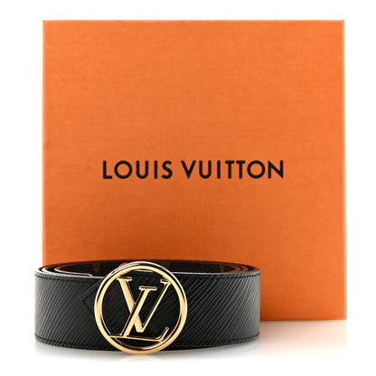 Louis Vuitton Monogram Epi 35mm LV Circle Reversible Belt 80 32 Black 5 of 5