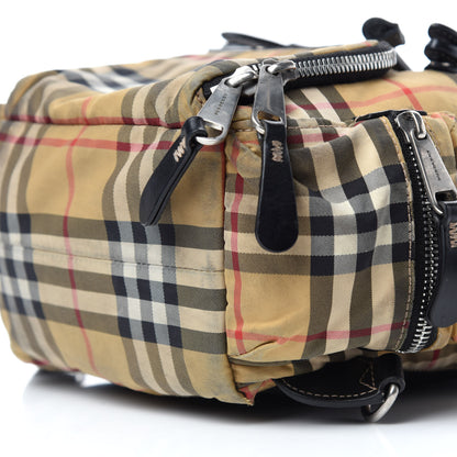 Burberry Nylon Vintage Check Small Rucksack Backpack Antique Yellow 7 of 13