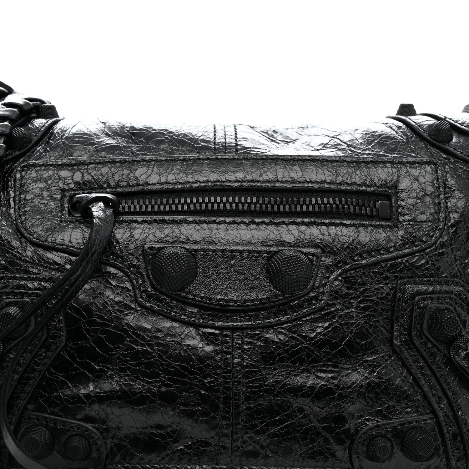 Balenciaga Agneau Arena XS Le Cagole Flap Bag Black 9 of 11