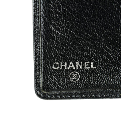 Chanel Goatskin CC Yen Wallet Black 6 of 8