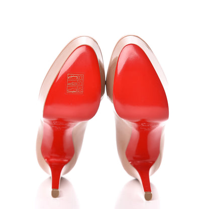 Christian Louboutin Patent Bianca 120 Pumps 35 Nude 5 of 7