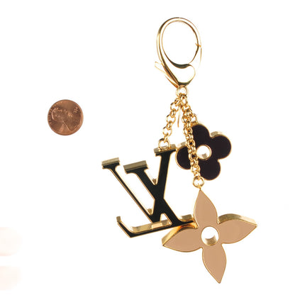 Louis Vuitton Fleur De Monogram Bag Charm Dore 2 of 5