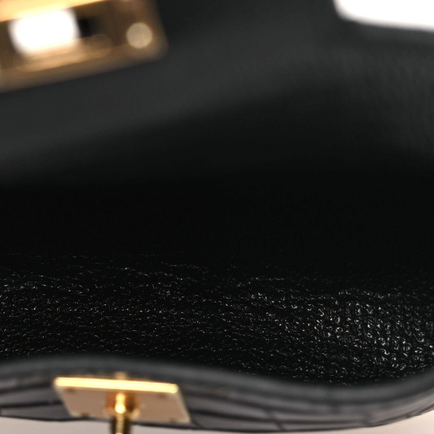 Hermes Matte Alligator Festival Kelly Bag Charm Black 4 of 8