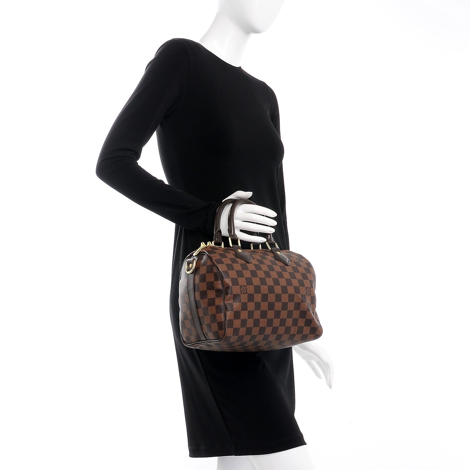 Louis Vuitton Damier Ebene Speedy Bandouliere 25 3 of 10