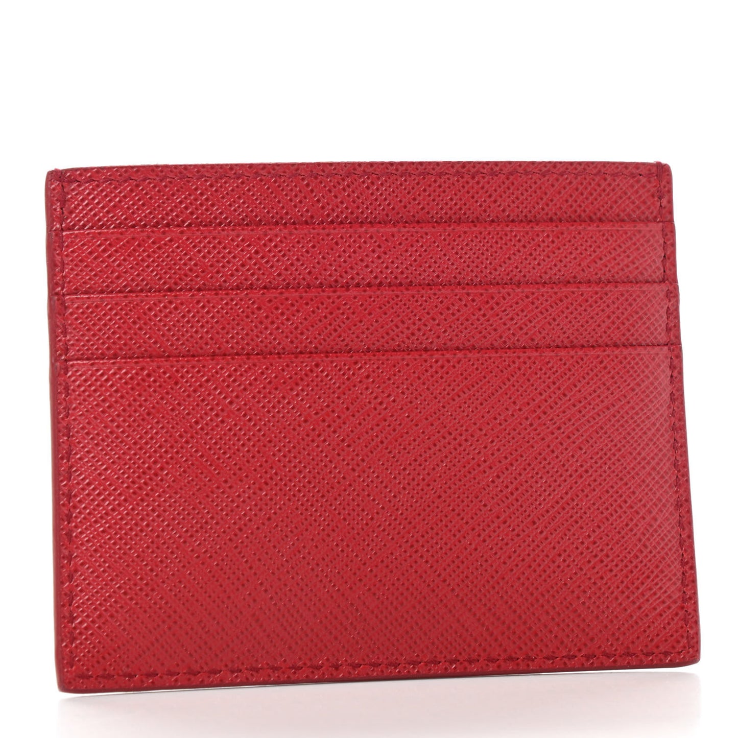 Saffiano Triangle Card Holder Red