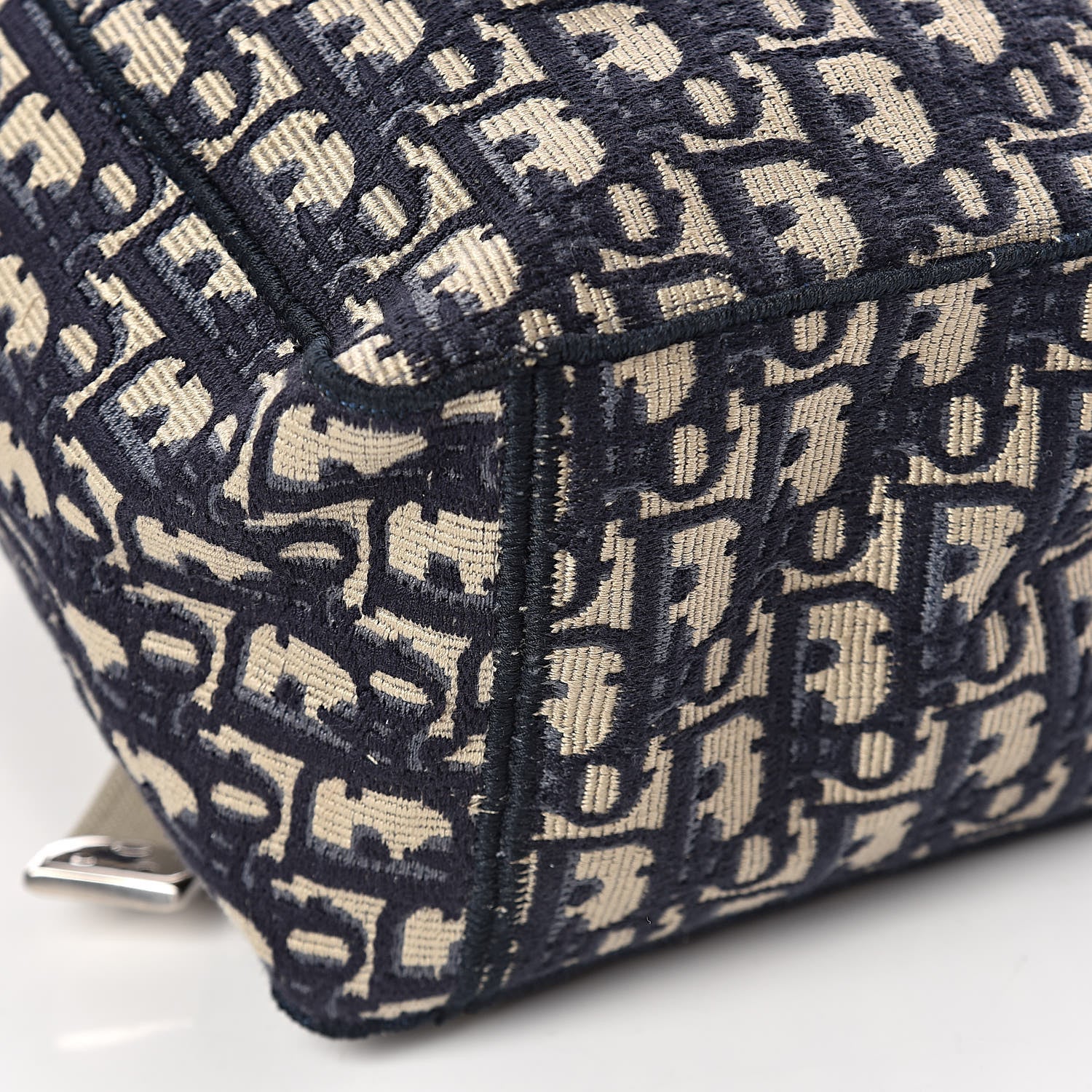 Christian Dior Oblique Backpack Blue White 5 of 11