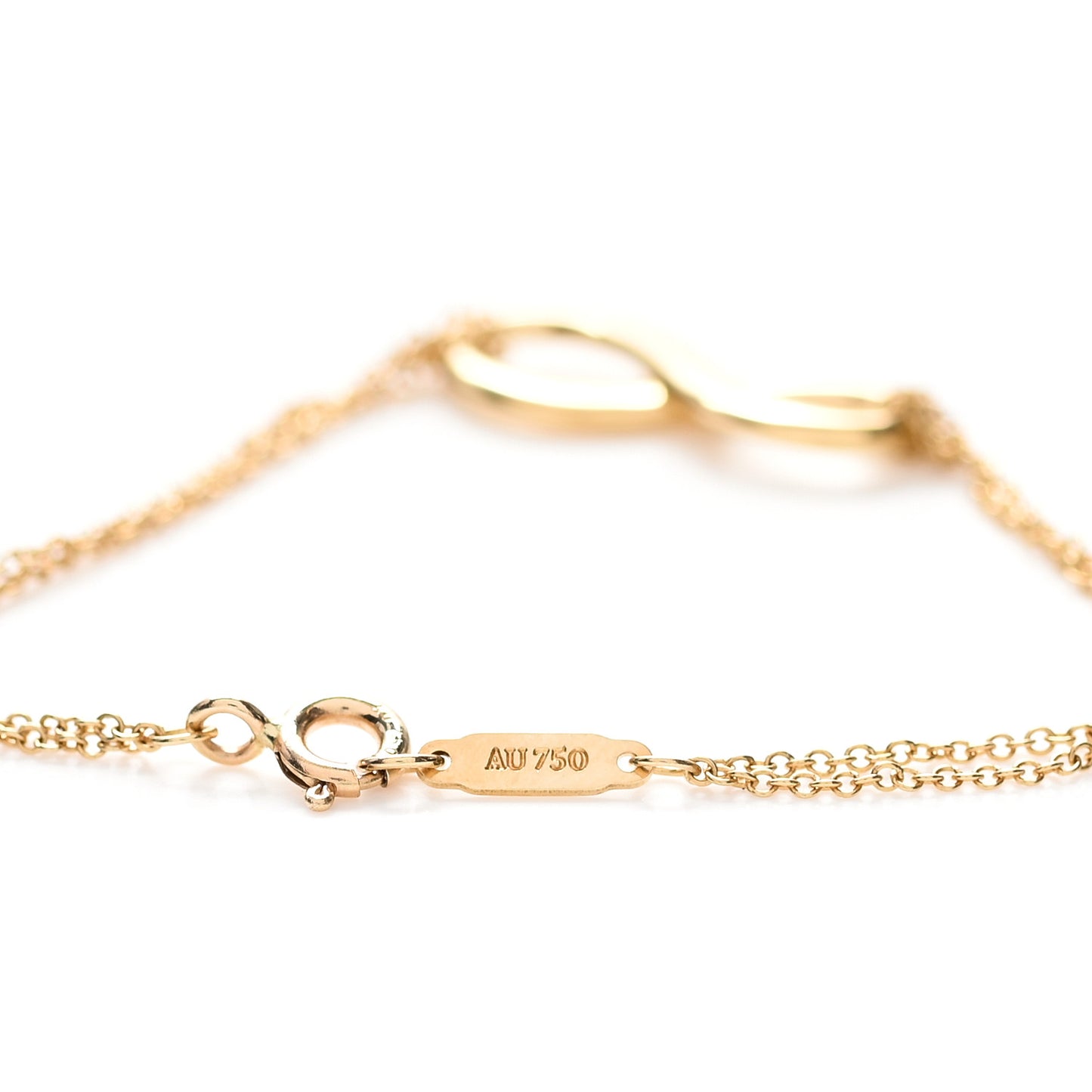 18K Yellow Gold Infinity Bracelet