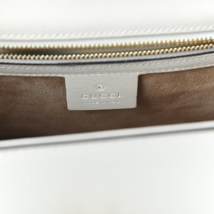 Gucci Calfskin Small Sylvie Shoulder Bag Off White 8 of 10