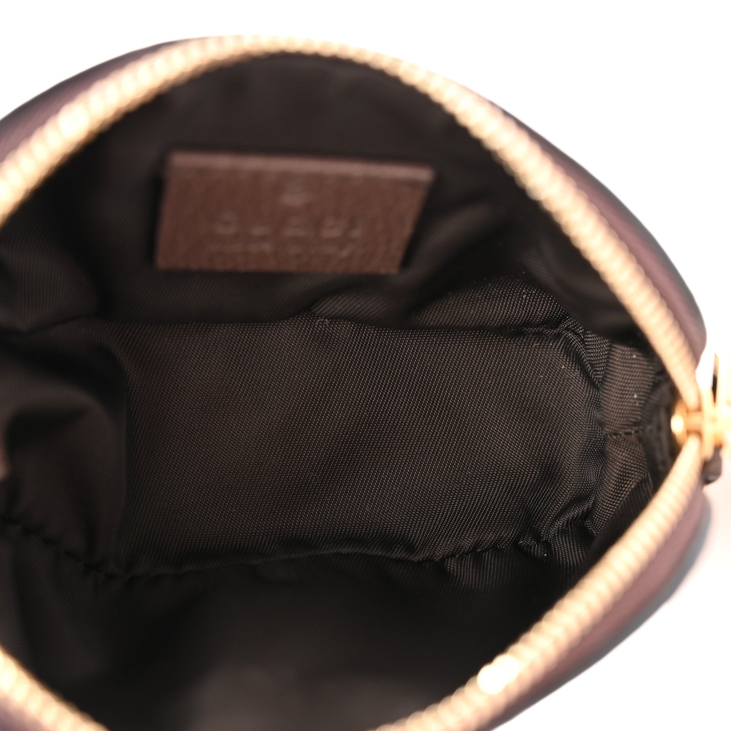GG Supreme Monogram Web Ophidia Dome Key Pouch Beige New Acero