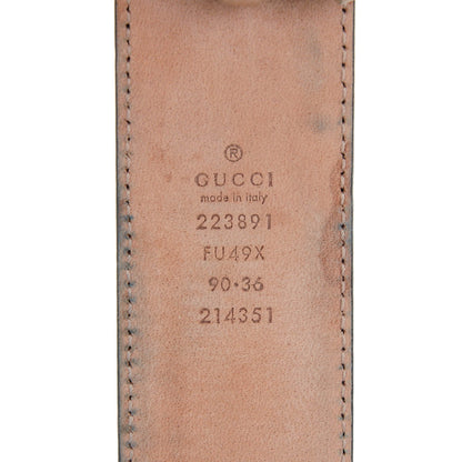 Gucci Imprime Monogram Interlocking G Belt 90 36 Black 4 of 9