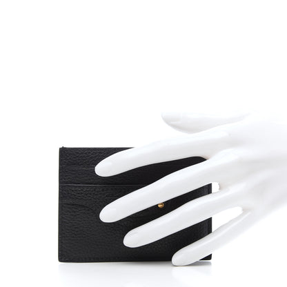 Balenciaga Calfskin Neo Classic Gold Hardware Card Holder Black 2 of 7