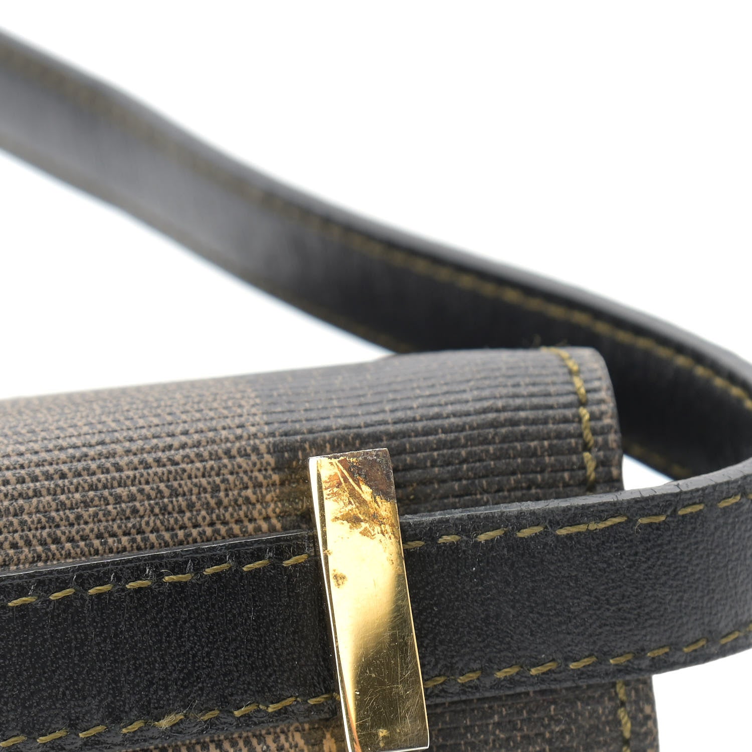Fendi Pequin Spalmati Crossbody Bag Tobacco 10 of 11