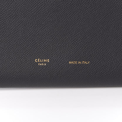 Celine Grained Calfskin Large Multifunction Strap Wallet Grey Vintage Pink 6 of 8