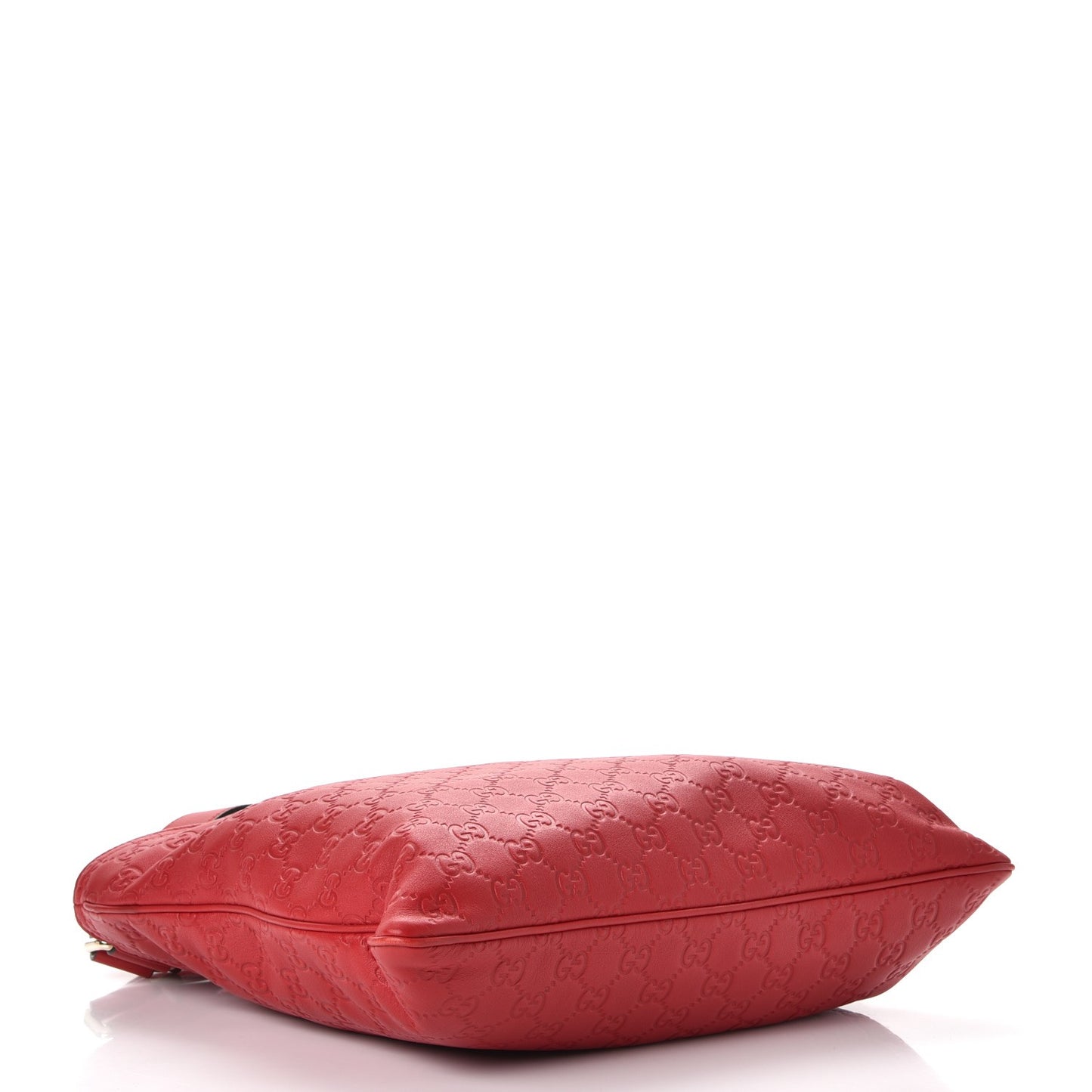 Guccissima Medium Flat Messenger Bag Red