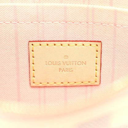 Louis Vuitton Damier Azur Neverfull MM GM Pochette Rose Ballerine 6 of 11