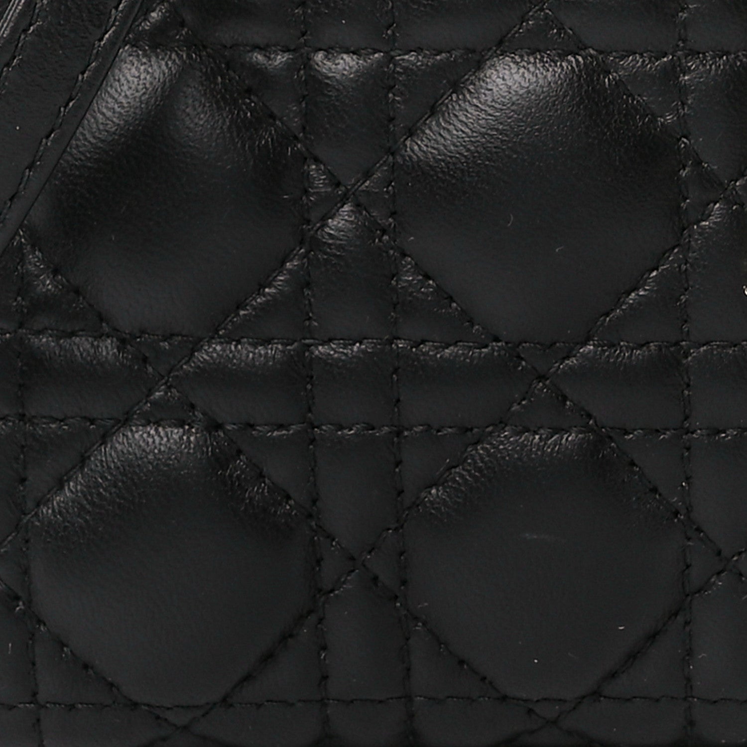 Christian Dior Lambskin Cannage Micro Lady Dior Black 9 of 12