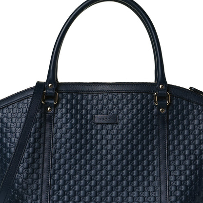 Gucci Soft Microguccissima Dome Satchel Navy 7 of 8