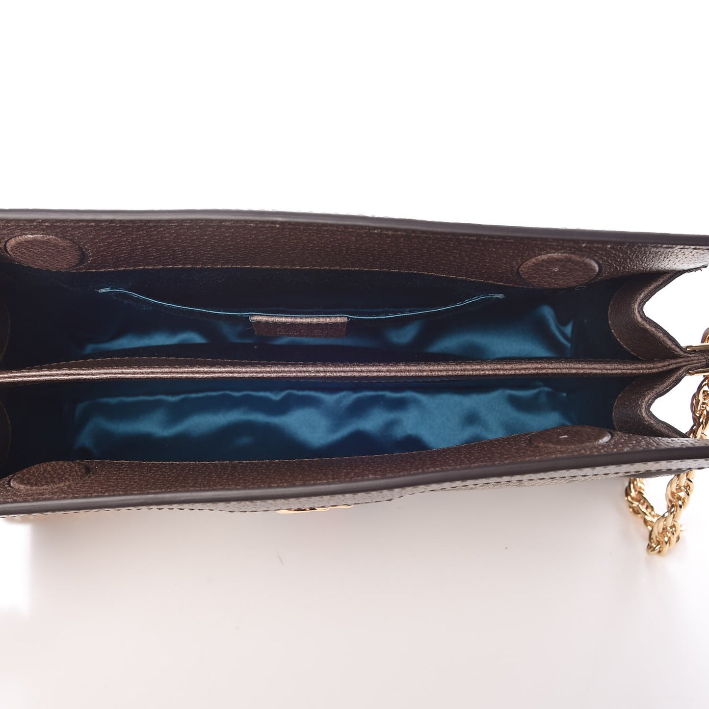 GG Supreme Monogram Web Small Ophidia Chain Shoulder Bag Brown