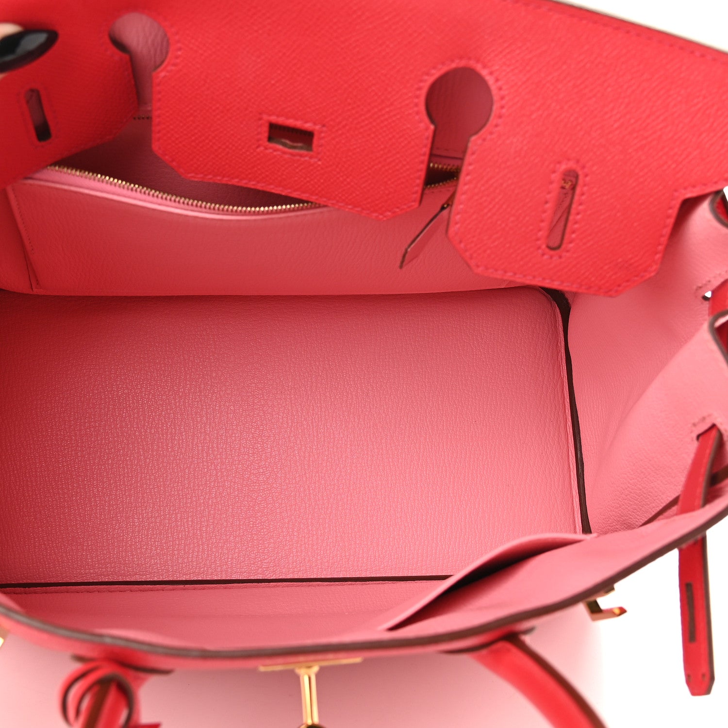 Hermes Epsom Horseshoe Birkin 30 Rouge Casaque Rose Confetti 5 of 10