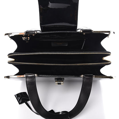 Saint Laurent Patent Calfskin Large Uptown Black 5 of 10