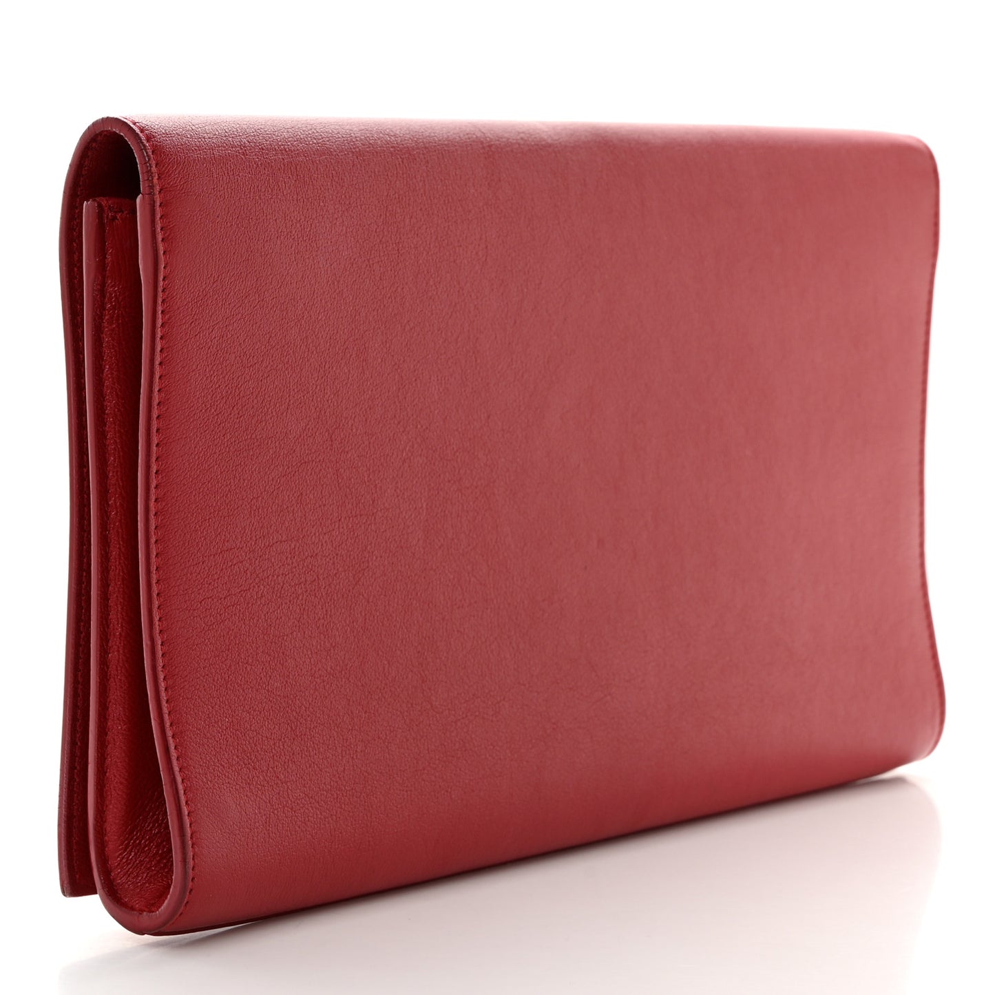 Calfskin Monogram Large Belle De Jour Clutch Red