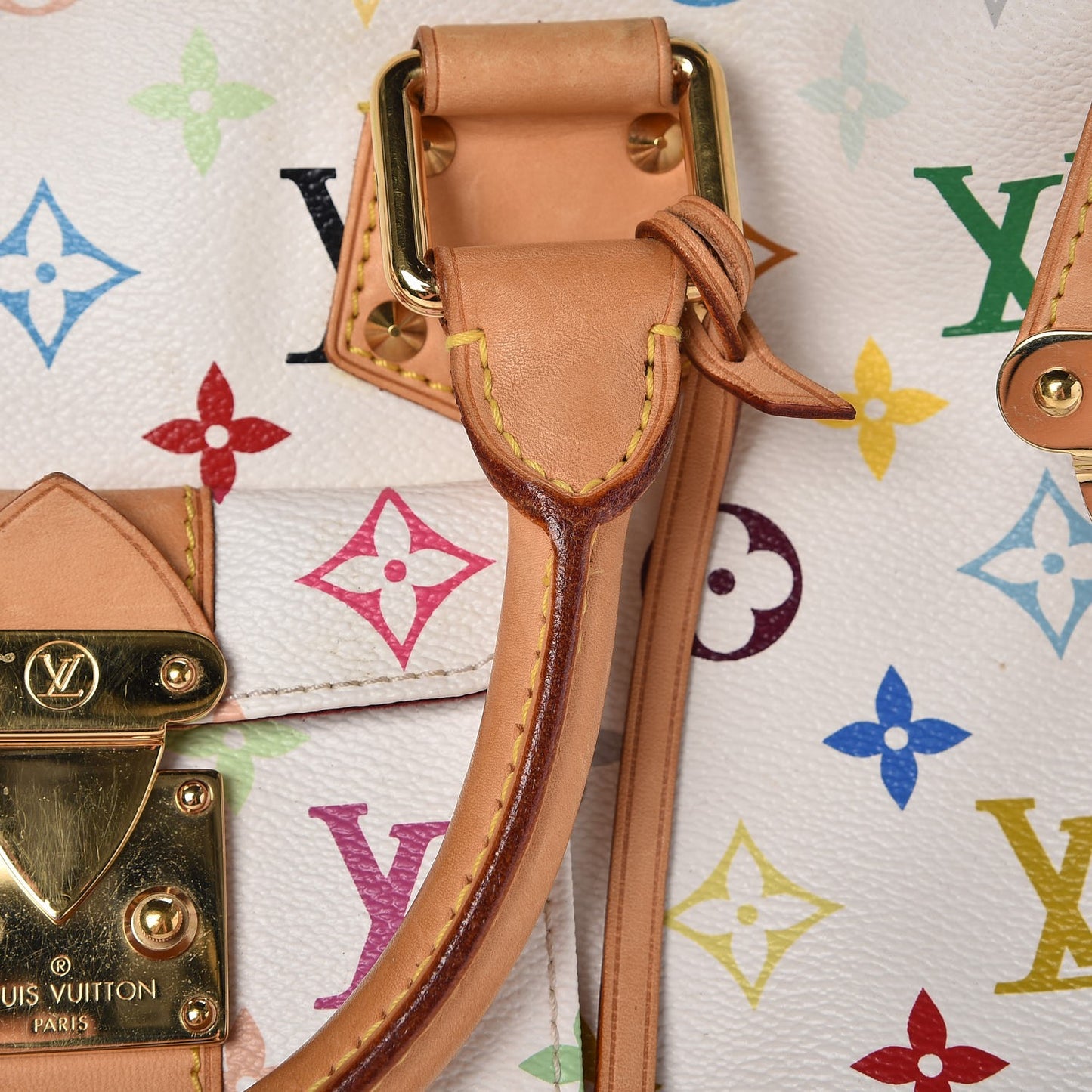 Monogram Multicolor Speedy 30 White