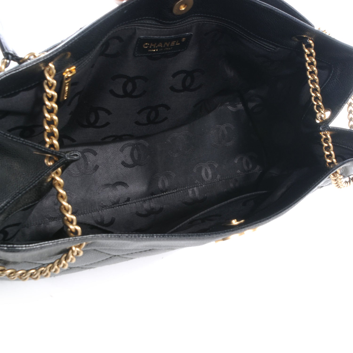 Chanel Caviar Quilted Shopping Tote Black 5 of 7