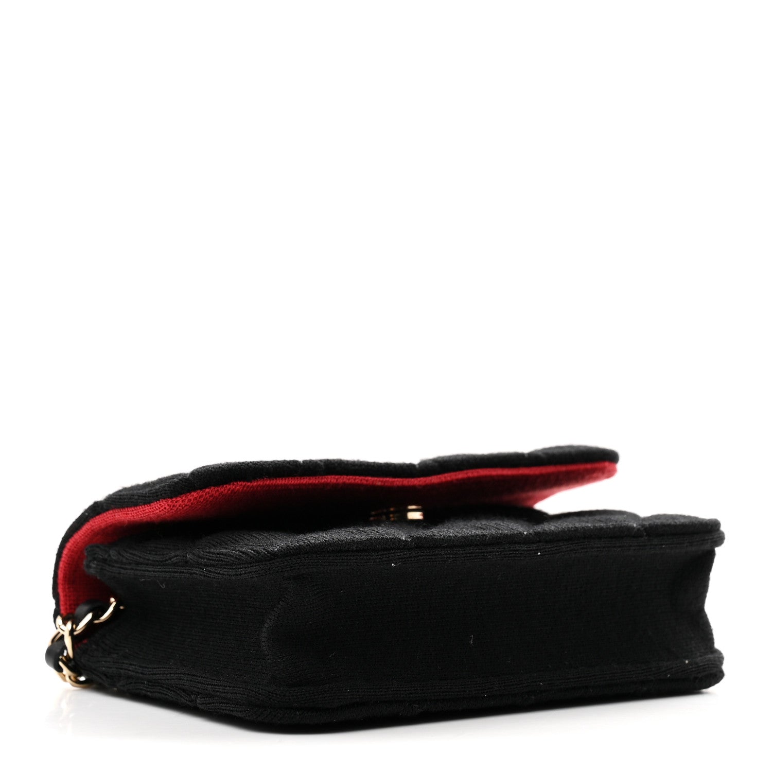Chanel Jersey Quilted Micro Mini Flap Black 4 of 11