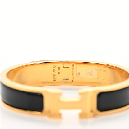 Hermes Enamel Narrow Clic Clac H Bracelet PM Black 5 of 5
