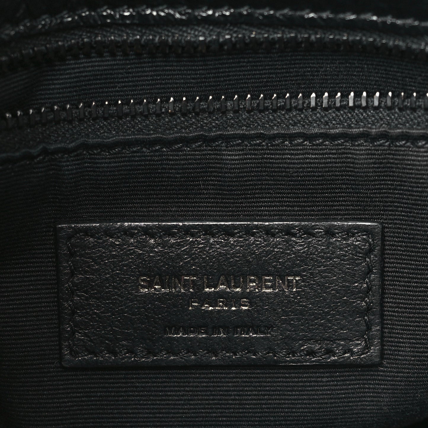 Crinkled Calfskin Matelasse Monogram Medium Niki Chain Satchel Black