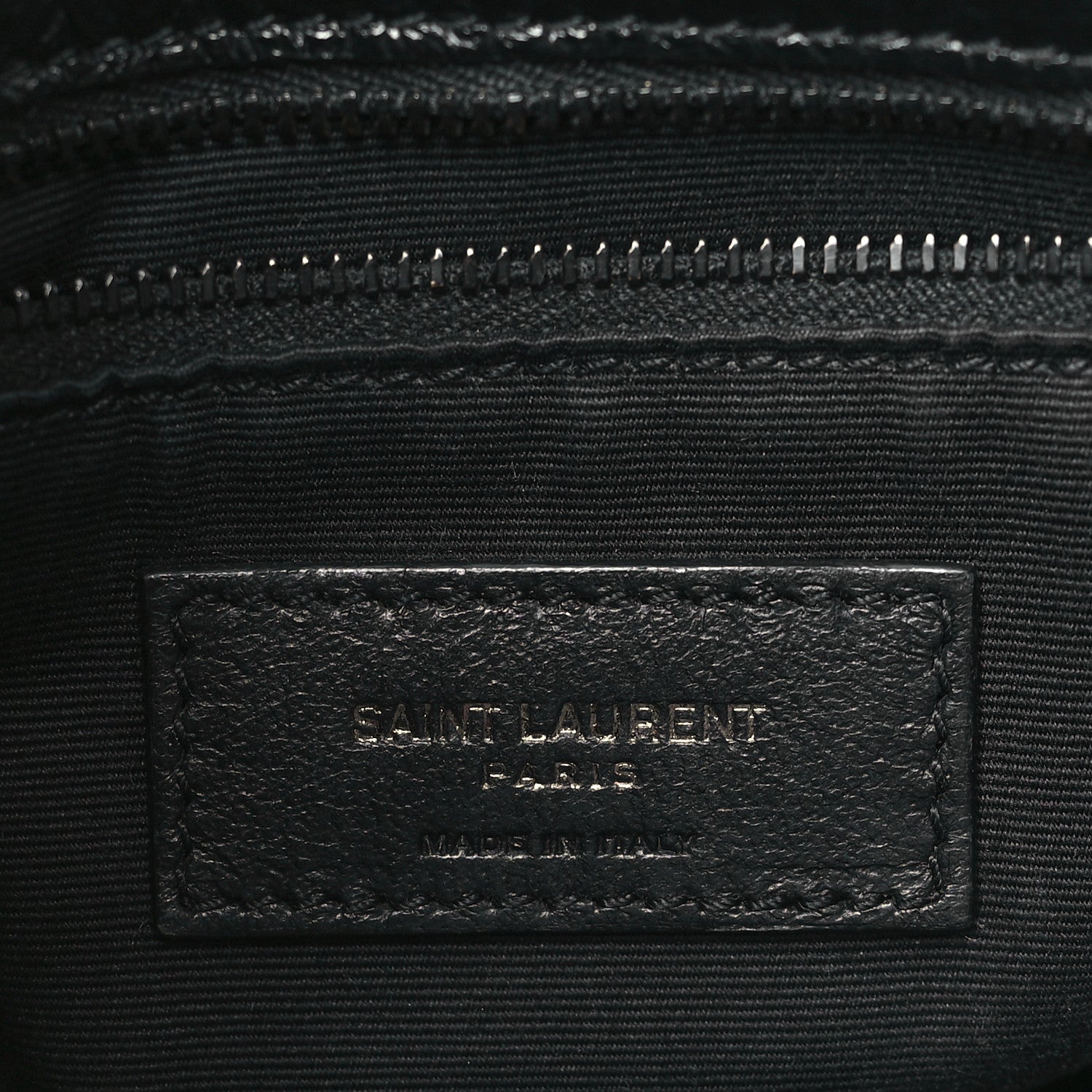 Saint Laurent Crinkled Calfskin Matelasse Monogram Medium Niki Chain Satchel Black 6 of 9