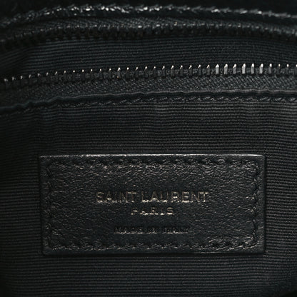 Saint Laurent Crinkled Calfskin Matelasse Monogram Medium Niki Chain Satchel Black 6 of 9