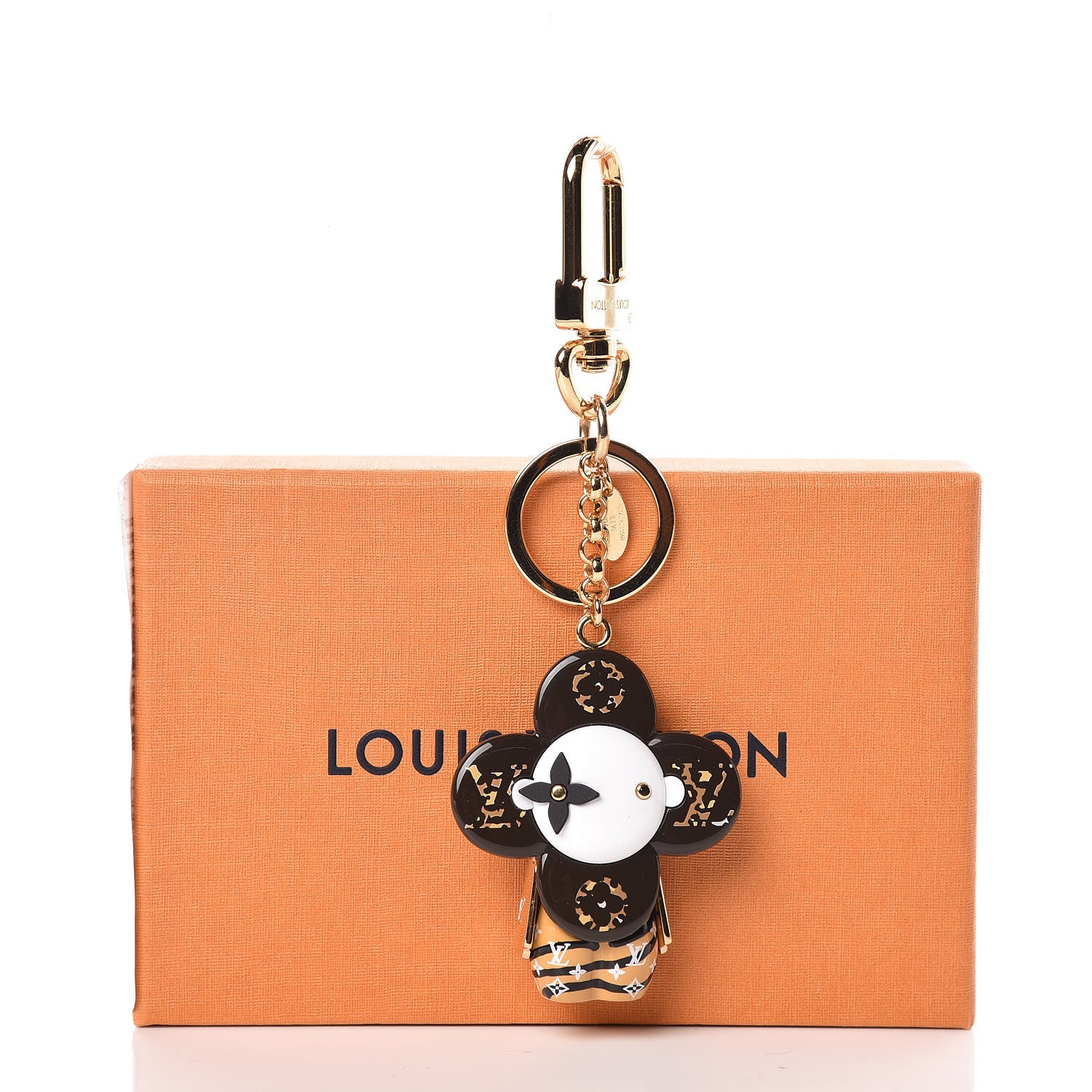 Louis Vuitton Resin Wood Vivienne Jungle Bag Charm Key Holder 4 of 4