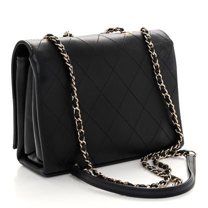 Chanel Calfskin Stitched Large Flap Black 3 of 9